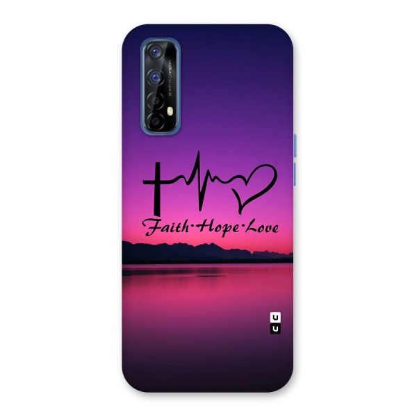 Faith Hope Love Evening Sky Back Case for Realme 7