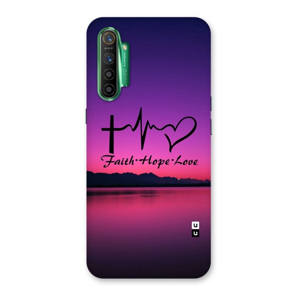 Faith Hope Love Evening Sky Back Case for Realme X2