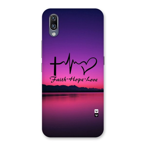 Faith Hope Love Evening Sky Back Case for Vivo NEX