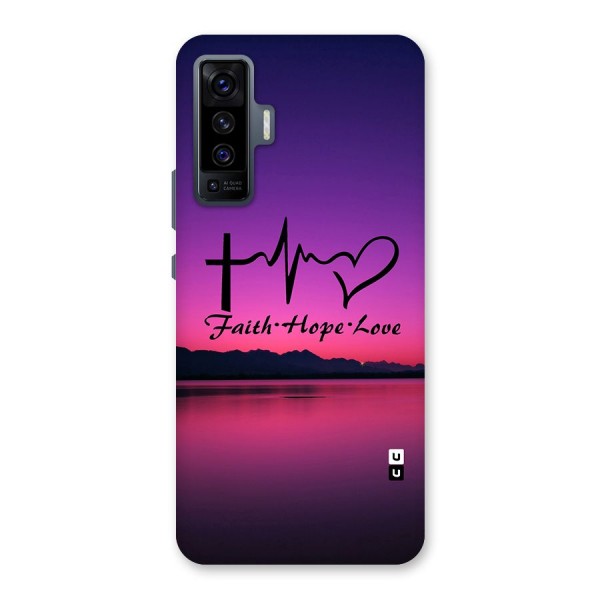 Faith Hope Love Evening Sky Back Case for Vivo X50