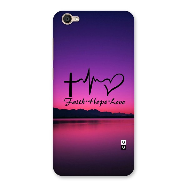 Faith Hope Love Evening Sky Back Case for Vivo Y55