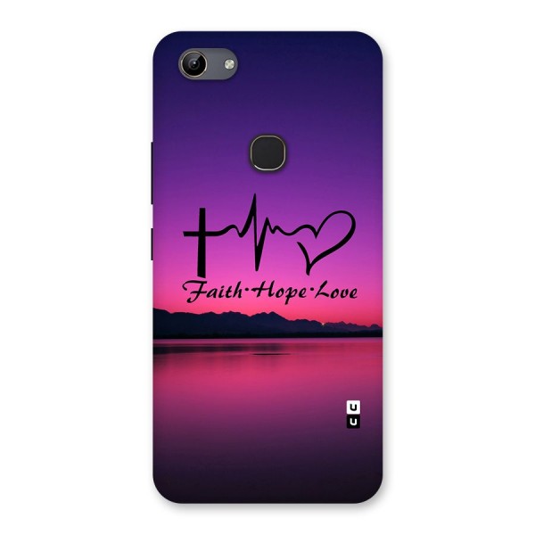 Faith Hope Love Evening Sky Back Case for Vivo Y81