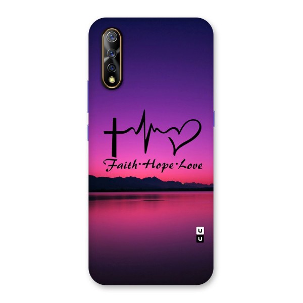 Faith Hope Love Evening Sky Back Case for Vivo Z1x