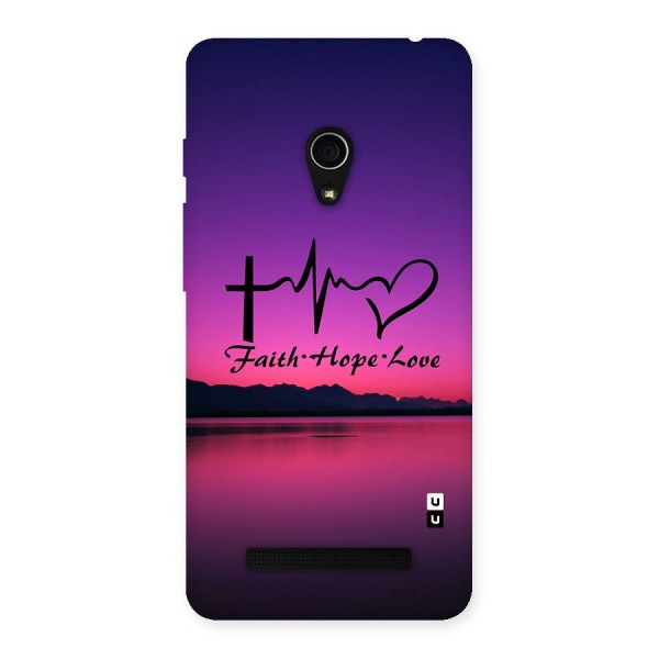 Faith Hope Love Evening Sky Back Case for Zenfone 5