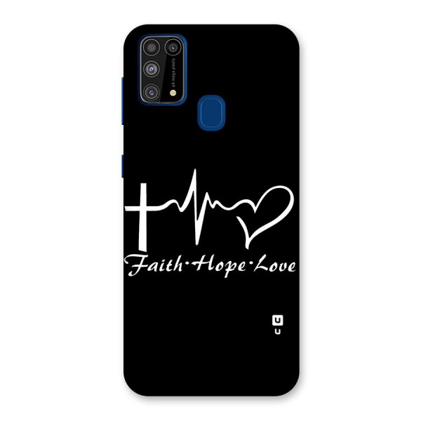 Faith Hope Love Heart Sign Back Case for Galaxy F41