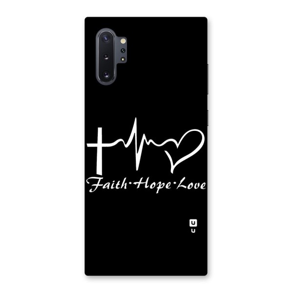 Faith Hope Love Heart Sign Back Case for Galaxy Note 10 Plus