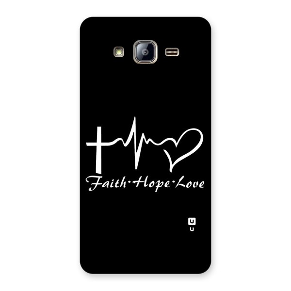 Faith Hope Love Heart Sign Back Case for Galaxy On5