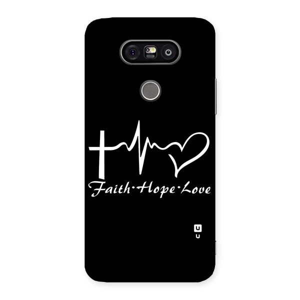 Faith Hope Love Heart Sign Back Case for LG G5