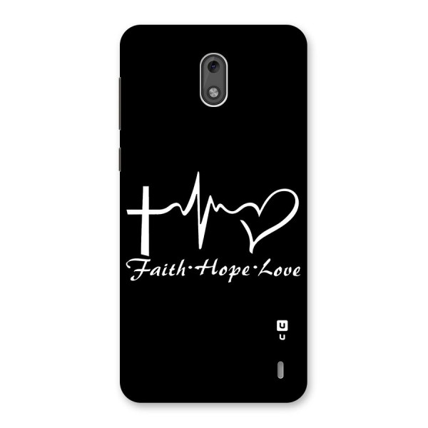 Faith Hope Love Heart Sign Back Case for Nokia 2