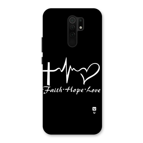 Faith Hope Love Heart Sign Back Case for Poco M2