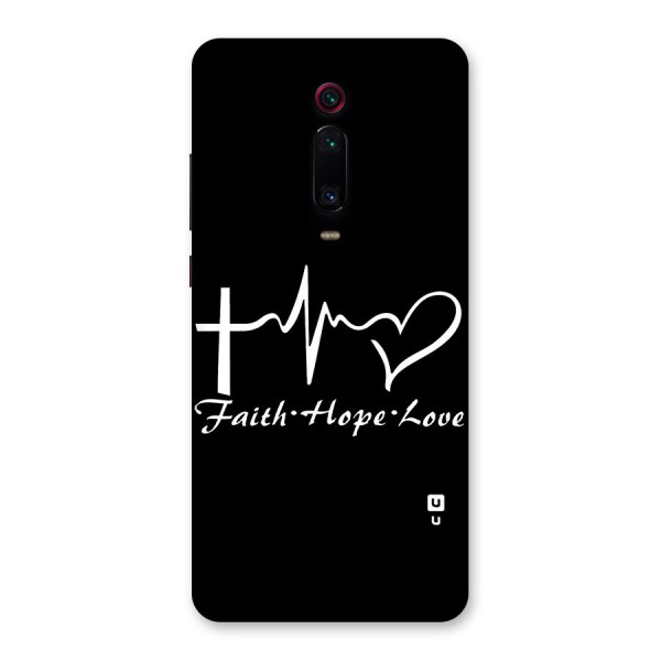 Faith Hope Love Heart Sign Back Case for Redmi K20