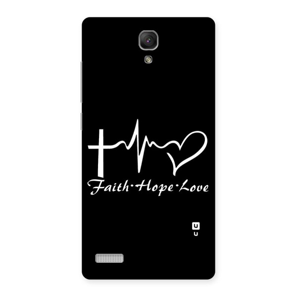 Faith Hope Love Heart Sign Back Case for Redmi Note