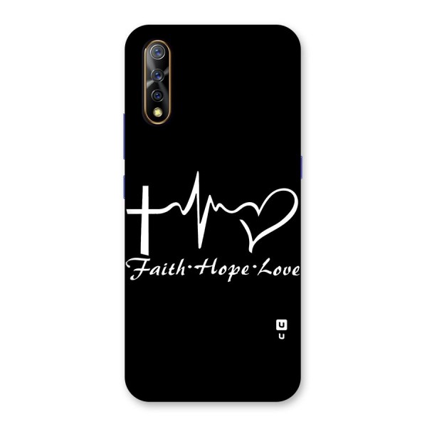 Faith Hope Love Heart Sign Back Case for Vivo S1