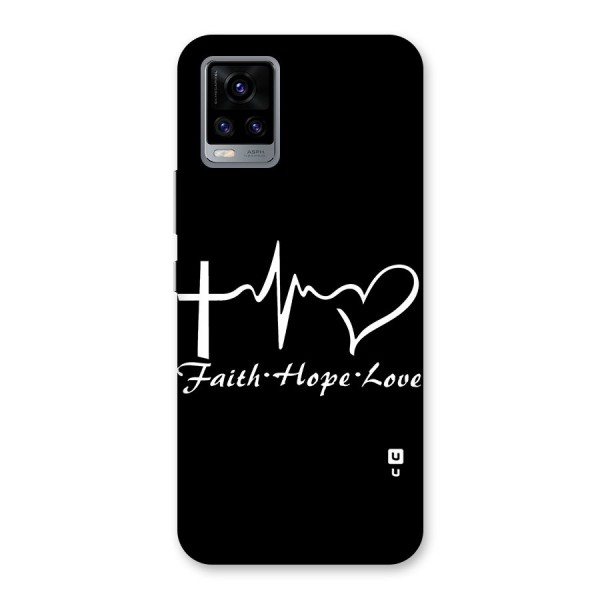 Faith Hope Love Heart Sign Back Case for Vivo V20