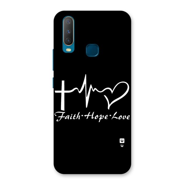 Faith Hope Love Heart Sign Back Case for Vivo Y12