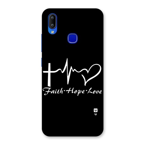 Faith Hope Love Heart Sign Back Case for Vivo Y91