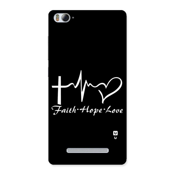 Faith Hope Love Heart Sign Back Case for Xiaomi Mi4i