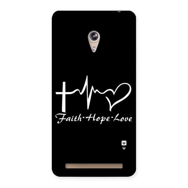 Faith Hope Love Heart Sign Back Case for Zenfone 6