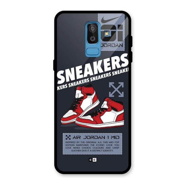 Fantastic Air Shoes Glass Back Case for Galaxy J8