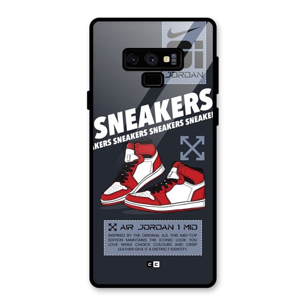 Fantastic Air Shoes Glass Back Case for Galaxy Note 9