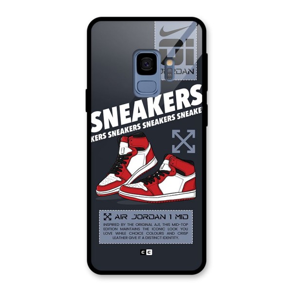 Fantastic Air Shoes Glass Back Case for Galaxy S9