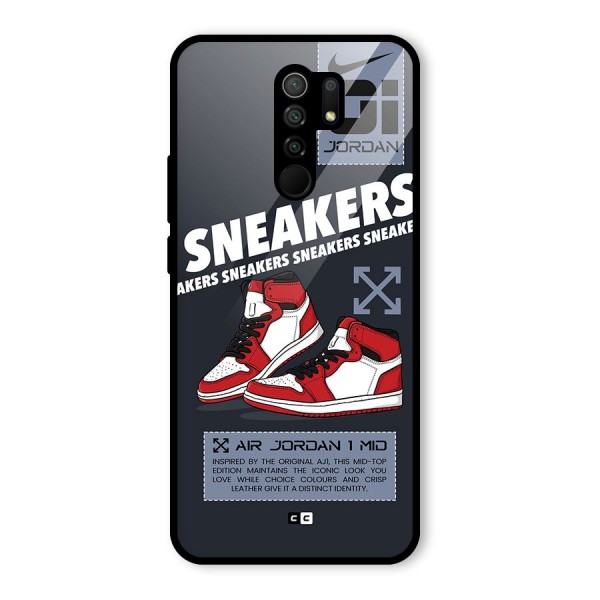 Fantastic Air Shoes Glass Back Case for Redmi 9 Prime