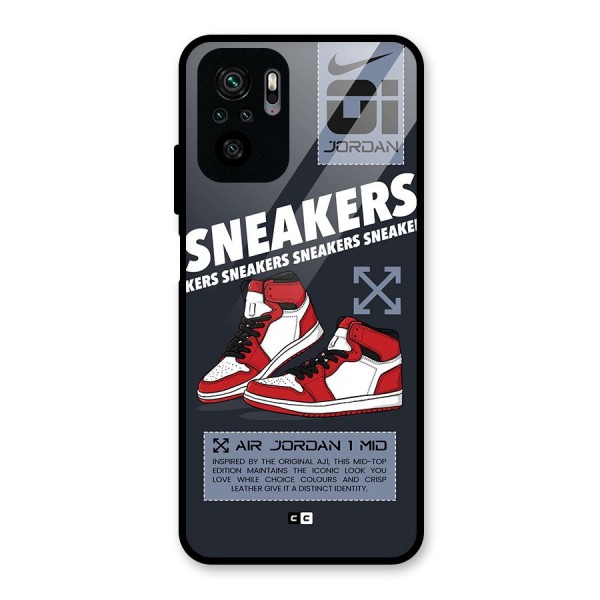 Fantastic Air Shoes Glass Back Case for Redmi Note 10