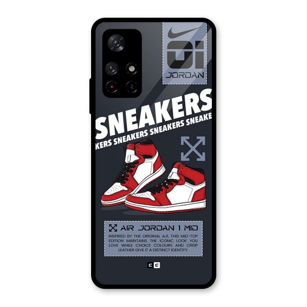 Fantastic Air Shoes Glass Back Case for Redmi Note 11T 5G