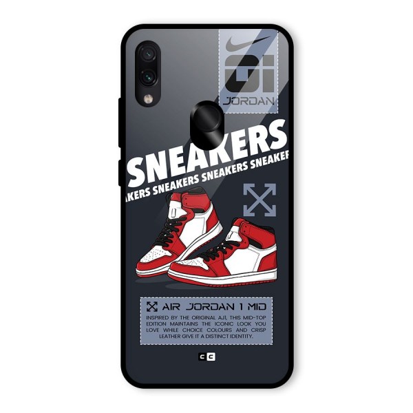 Fantastic Air Shoes Glass Back Case for Redmi Note 7S