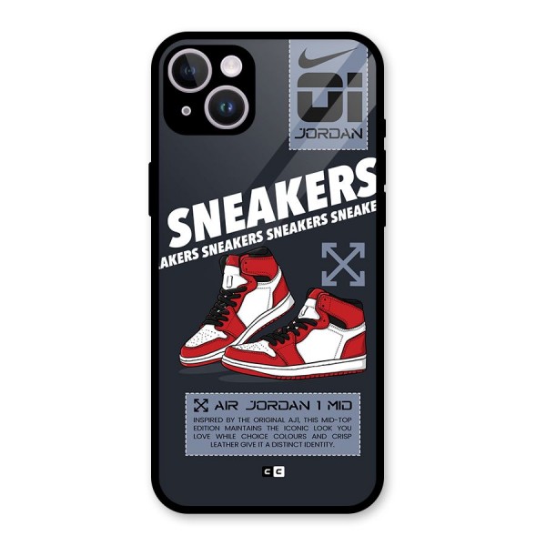 Fantastic Air Shoes Glass Back Case for iPhone 14 Plus