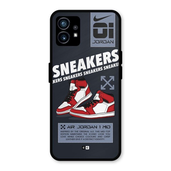 Fantastic Air Shoes Metal Back Case for Nothing Phone 1