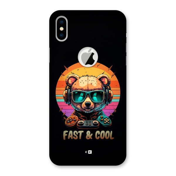 Fast And Cool Back Case for iPhone XS Logo Cut