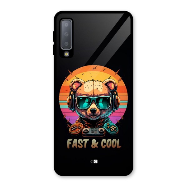 Fast And Cool Glass Back Case for Galaxy A7 (2018)