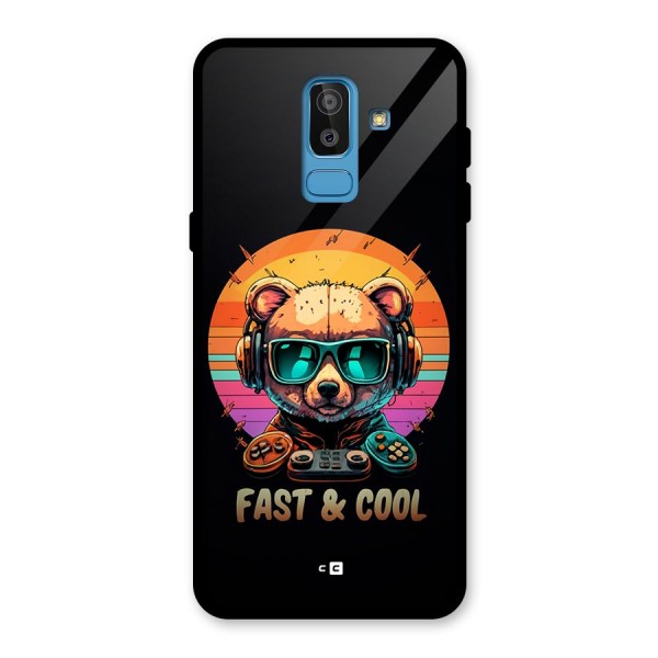 Fast And Cool Glass Back Case for Galaxy J8