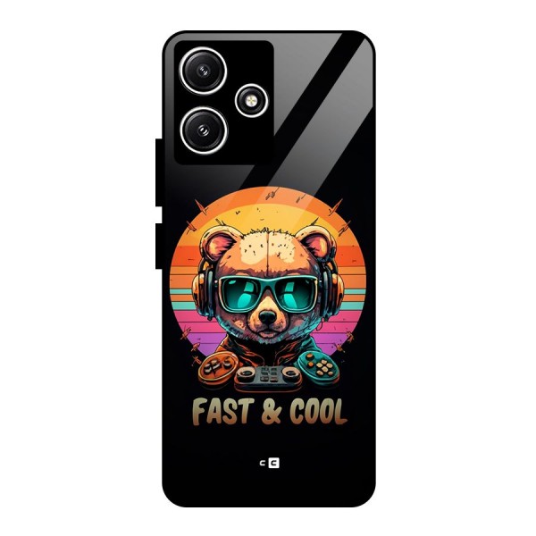 Fast And Cool Glass Back Case for Poco M6 Pro