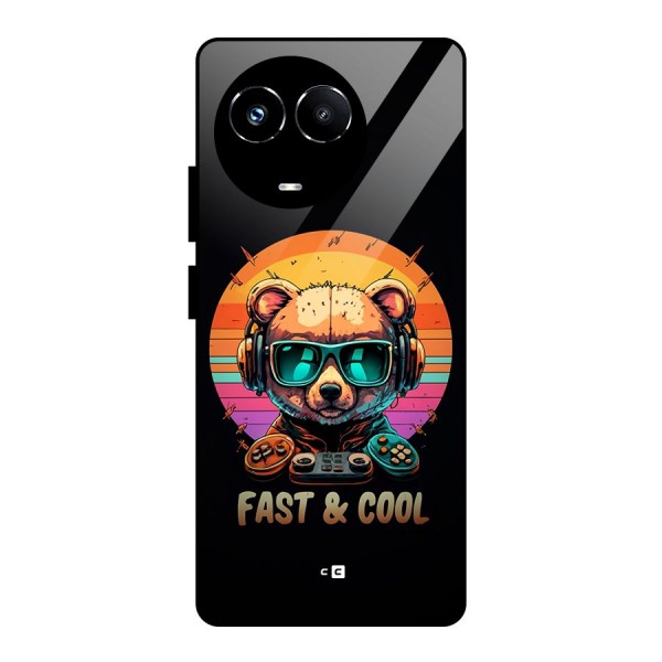 Fast And Cool Glass Back Case for Realme 11X