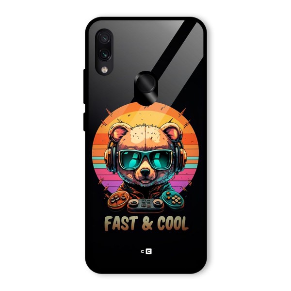 Fast And Cool Glass Back Case for Redmi Note 7S