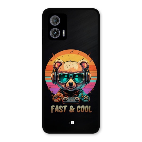 Fast And Cool Metal Back Case for Moto G73