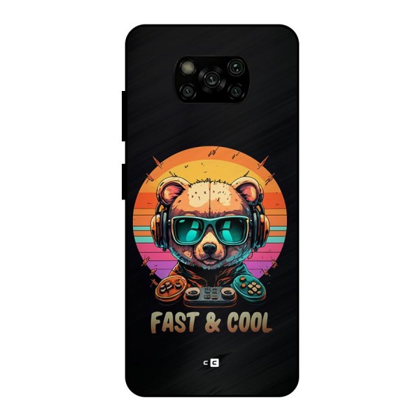 Fast And Cool Metal Back Case for Poco X3