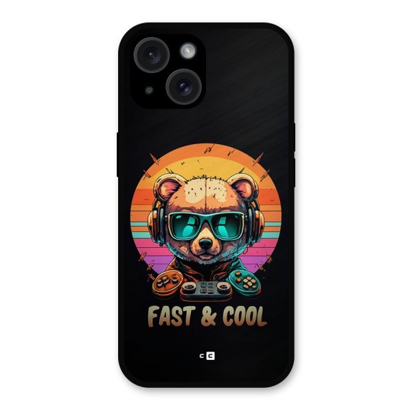 Fast And Cool Metal Back Case for iPhone 15