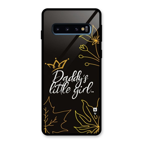 Favorite Little Girl Glass Back Case for Galaxy S10