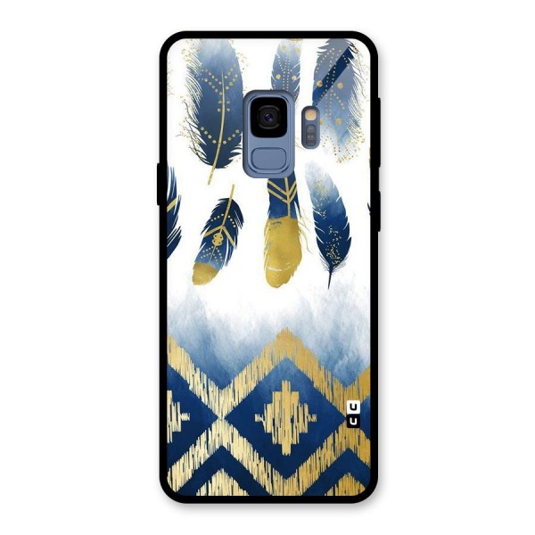 Feathers Beauty Glass Back Case for Galaxy S9