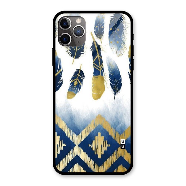 Feathers Beauty Glass Back Case for iPhone 11 Pro Max