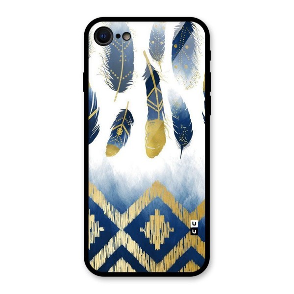 Feathers Beauty Glass Back Case for iPhone 8