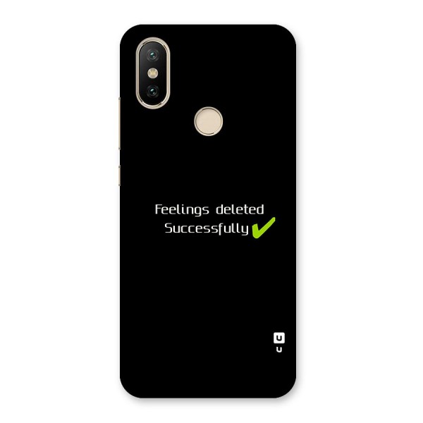 Feelings Deleted Back Case for Mi A2