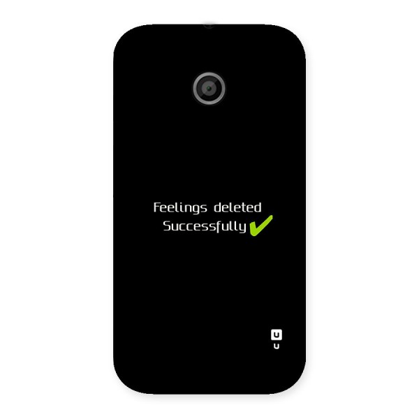 Feelings Deleted Back Case for Moto E