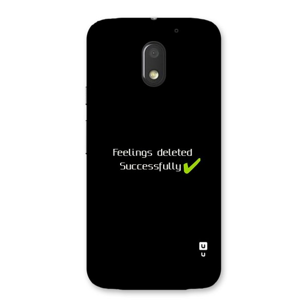 Feelings Deleted Back Case for Moto E3 Power