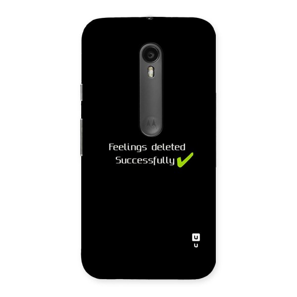 Feelings Deleted Back Case for Moto G3