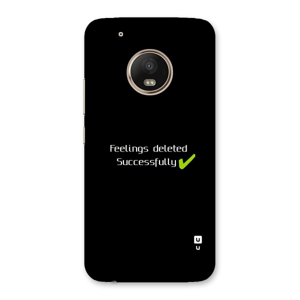 Feelings Deleted Back Case for Moto G5 Plus