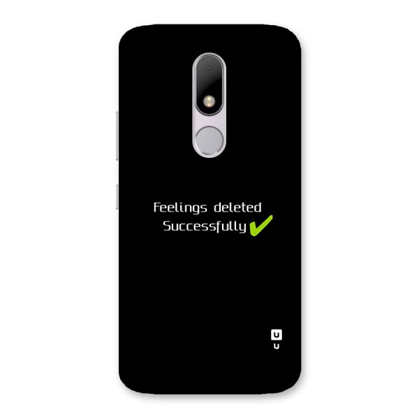 Feelings Deleted Back Case for Moto M